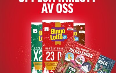 BINGOLOTTER & KALENDRAR till uppesittarkvällen 23december